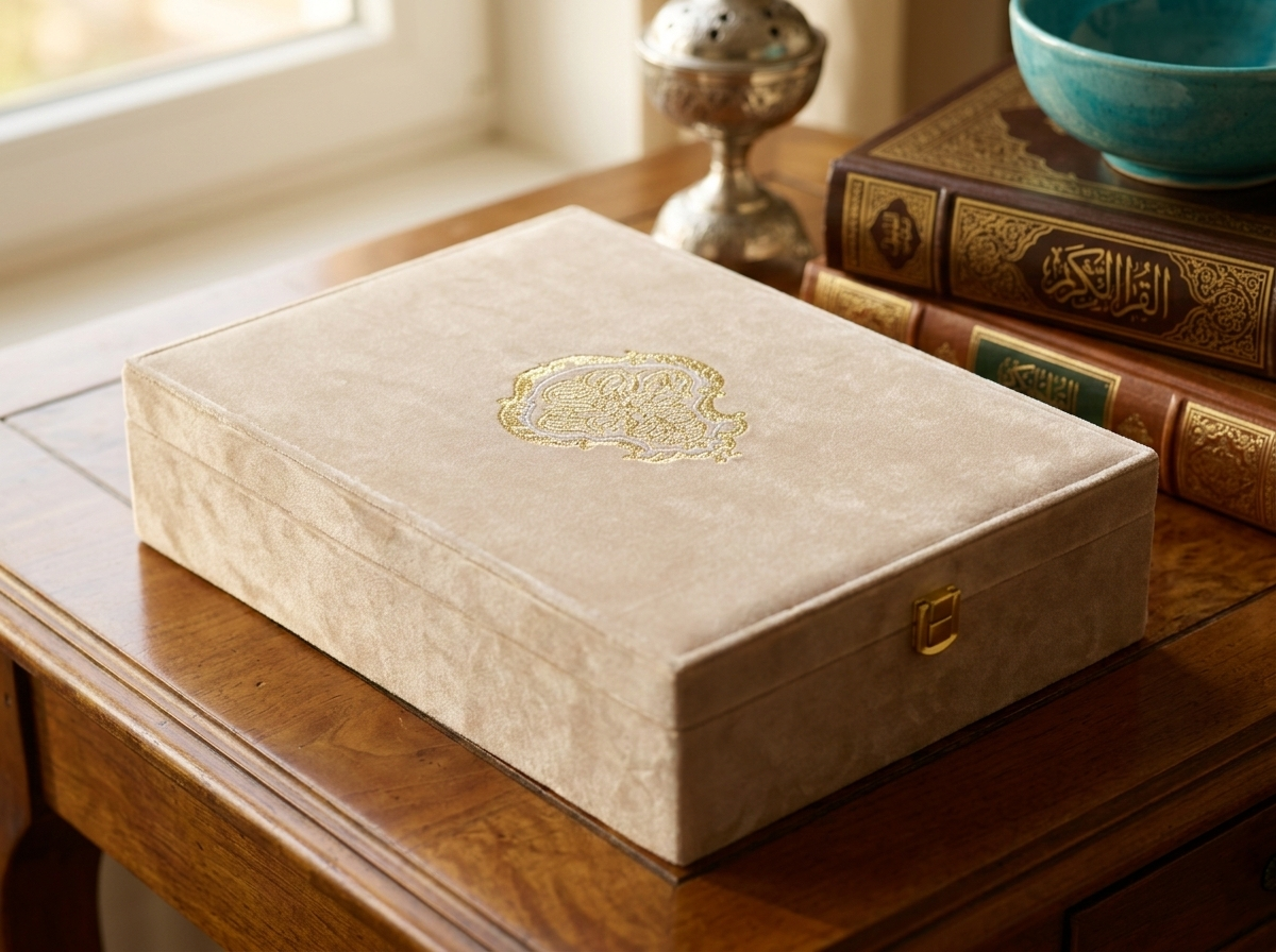 Luxury Prayer Gift Box- Prayermat + thasbeeh+athar+ cap+quran cover