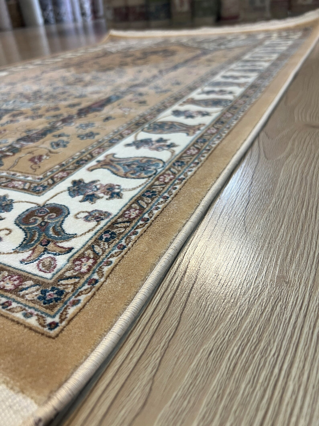 Cream Viscose Prayer Rug