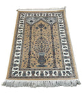 Cream Viscose Prayer Rug